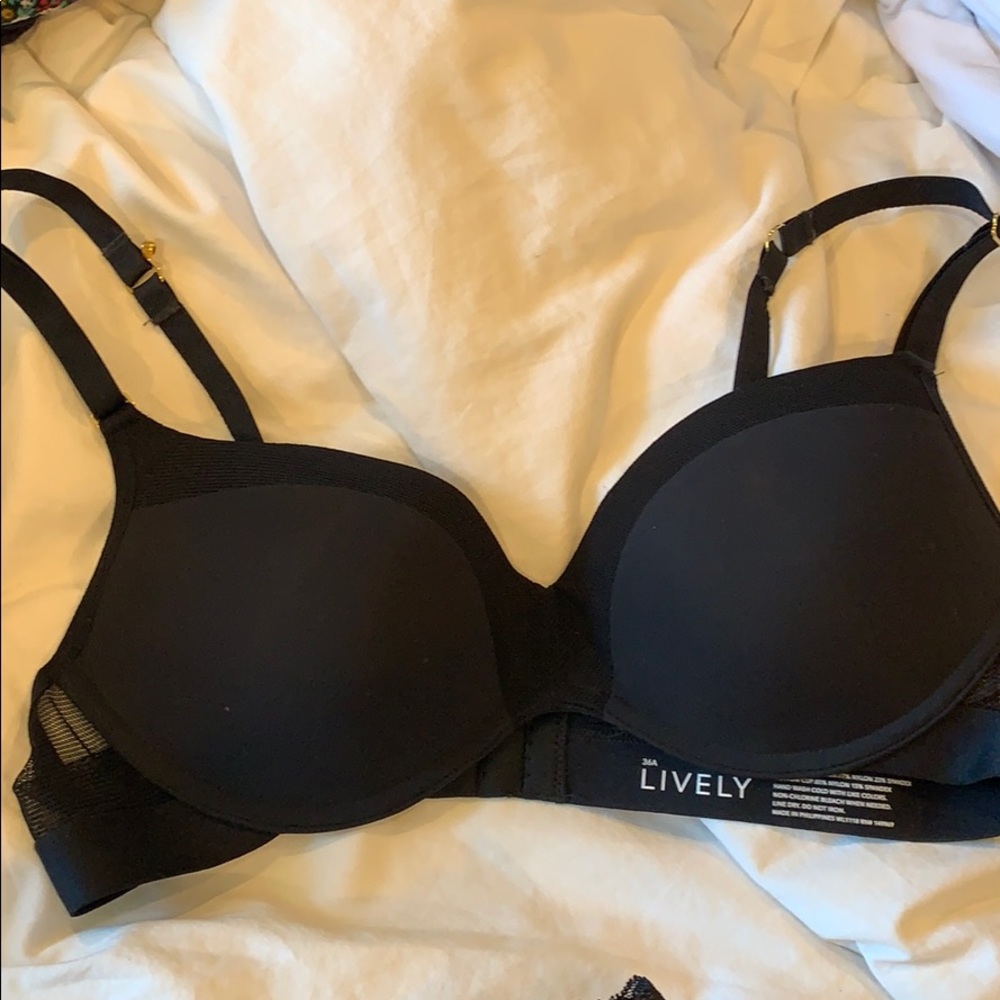 LIVELY black bra
